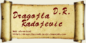 Dragojla Radojević vizit kartica
